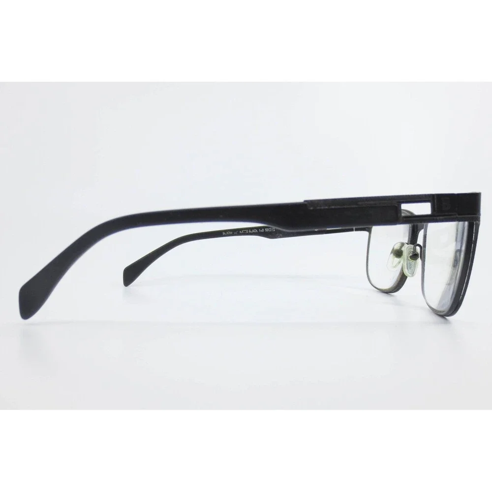 Balmain BL3058 Matte Black Rectangular Eyeglass Frames Made in France 53-17-140